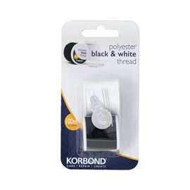 Twin Pack 100m Black & White Thread 