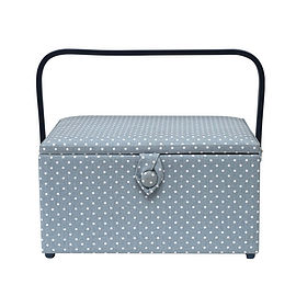 Tiny Dots Large Sewing Basket