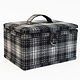 Mono Tartan Medium Sewing Basket