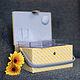 Yellow Leaf Medium Sewing Basket